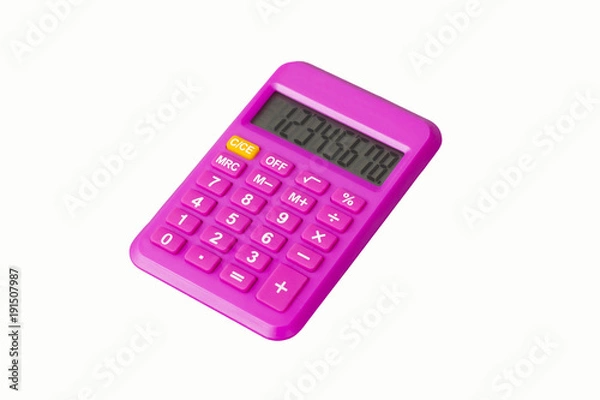Obraz pink calculator