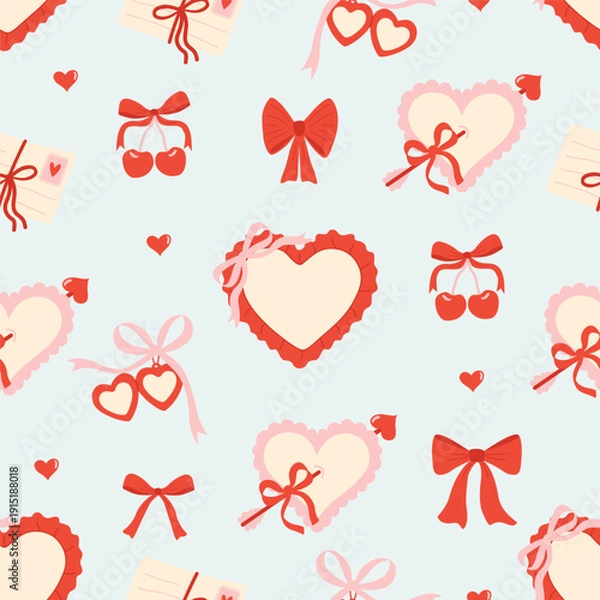 Fototapeta Valentine's Day Seamless Pattern