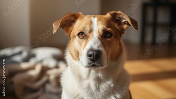 Obraz Rescue dog looking at camera