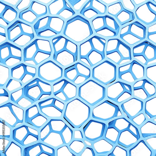 Obraz Modern blue honeycomb pattern for design and technology