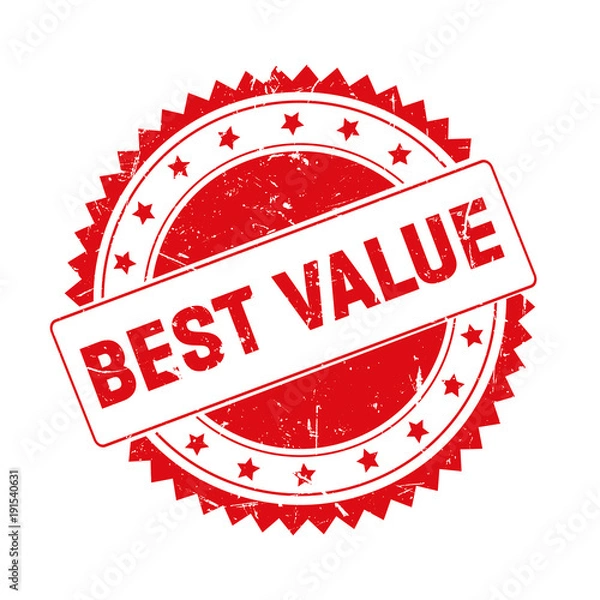 Obraz Best Value red grunge stamp isolated