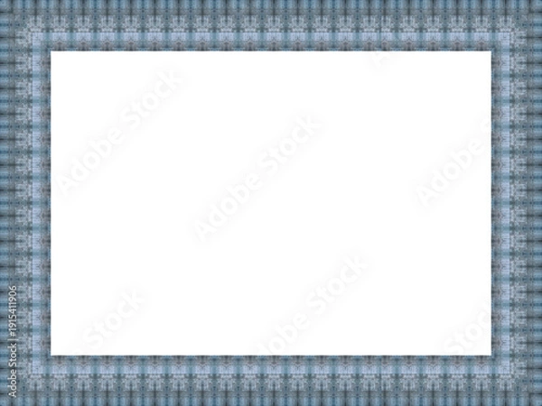 Obraz Blauer rechteckiger freigestellter Bilderrahmen