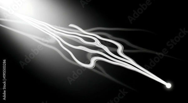 Fototapeta Lightning Bolt in Space