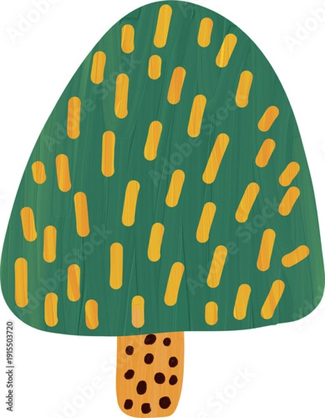 Fototapeta Cute Minimal Forest Trees