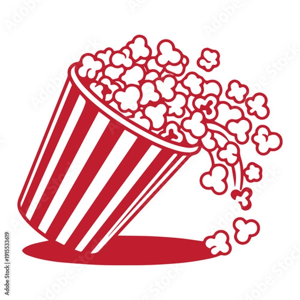 Obraz Spilling Popcorn Icon