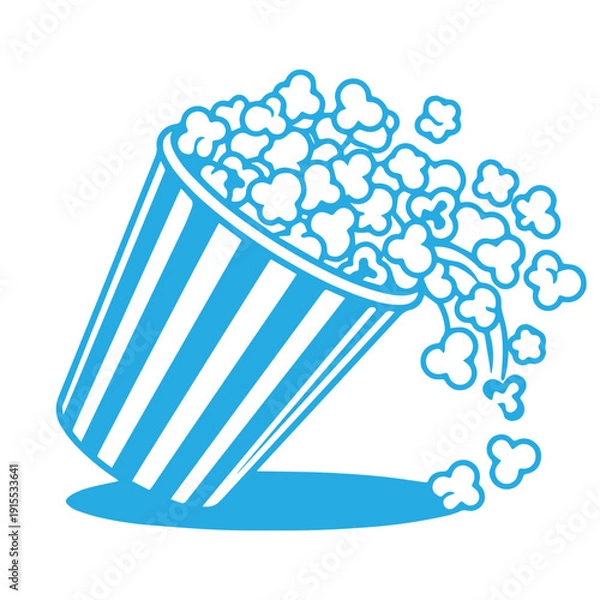 Obraz Popcorn bucket illustration