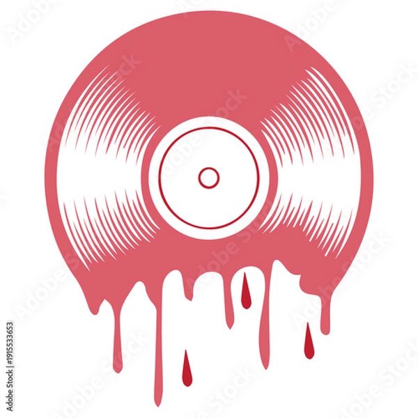 Obraz Melting Vinyl Record