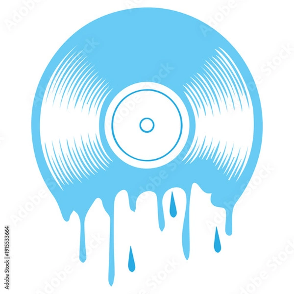 Obraz Melting Blue Vinyl