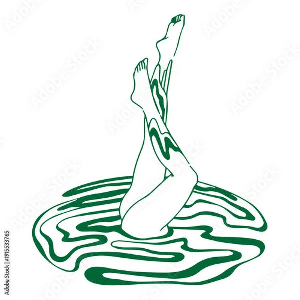 Fototapeta Abstract Leg Flow