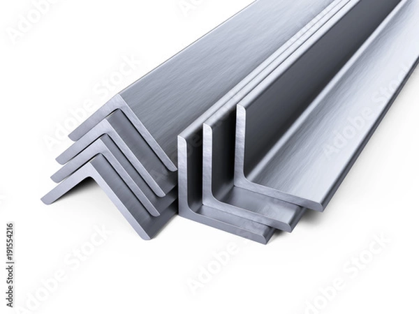 Obraz Steel corner profiles. L-profile set.