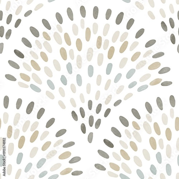 Obraz Abstract Watercolour Pattern in muted earth tones