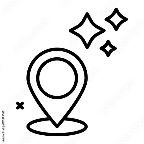 Obraz Pin ai generator icon