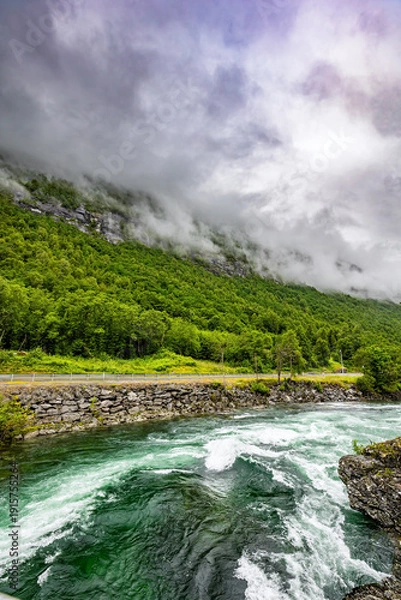 Obraz Cold summer in Norway.