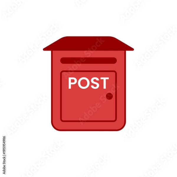 Obraz Mail box, post box on transparent background