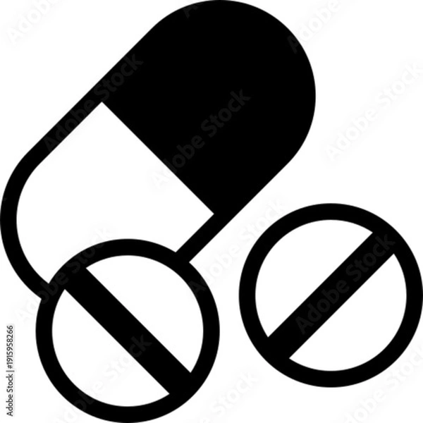 Obraz Single pill drug medication