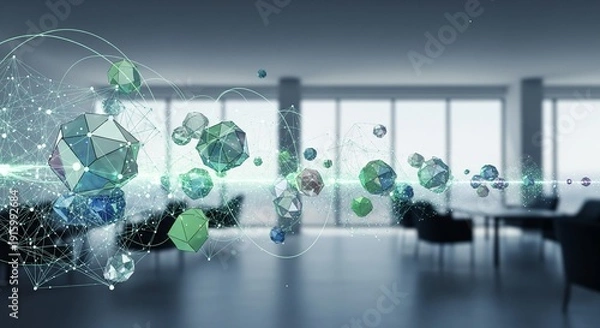 Obraz Interconnected Strategies: A Network of Collaborative Thought