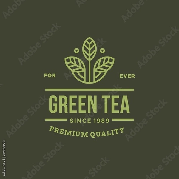 Fototapeta Tea-vector logo/icon illustration
