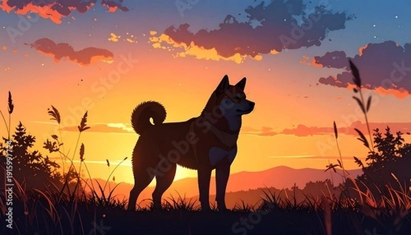 Obraz 柴犬のイメージ