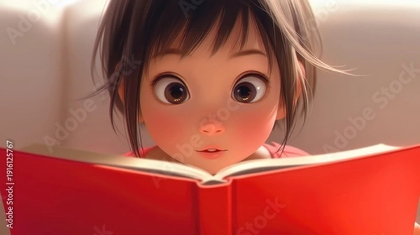 Obraz 本を読む少女