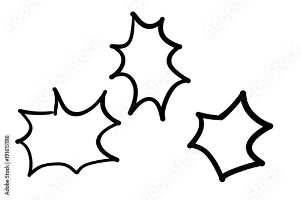 Obraz 驚き　怒り　吹き出し