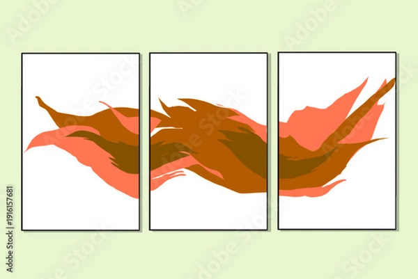 Obraz brown abstract background wall art in frame