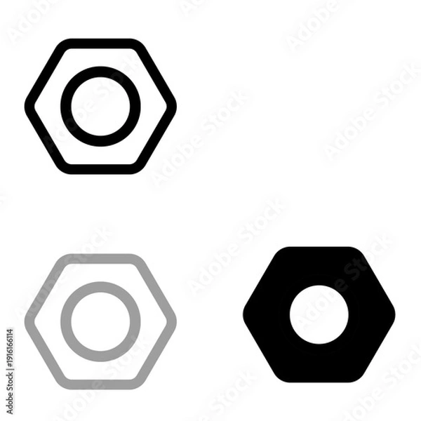 Obraz Setting icon set , illustration