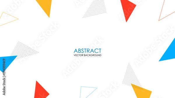 Obraz 幾何学的な背景　ベクター素材