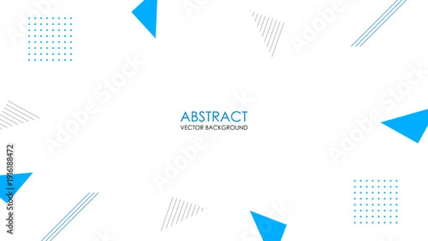 Obraz 幾何学的な背景　ベクター素材