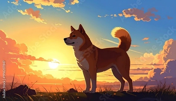 Obraz 柴犬のイメージ