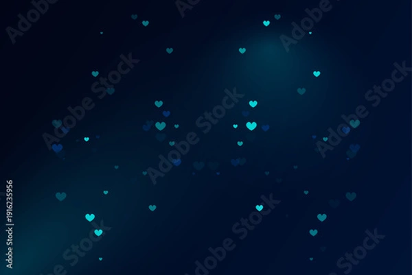 Obraz abstract blue background with loves