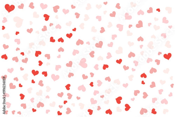 Obraz seamless pattern with red hearts