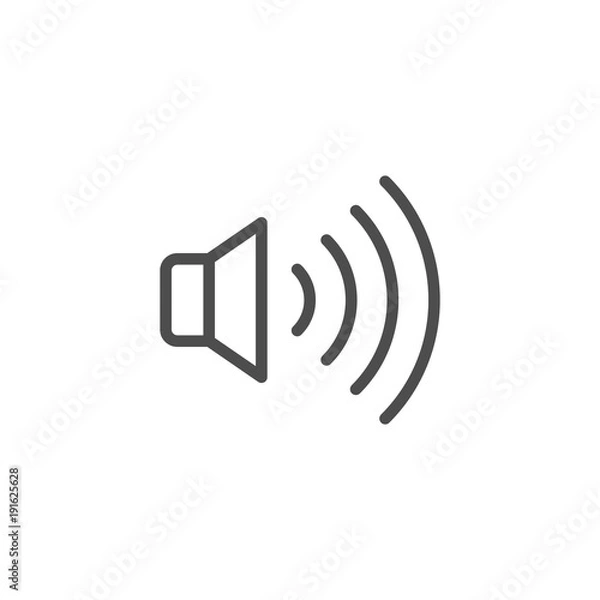 Fototapeta Speaker line icon