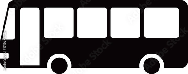 Obraz バスのシンプルアイコン