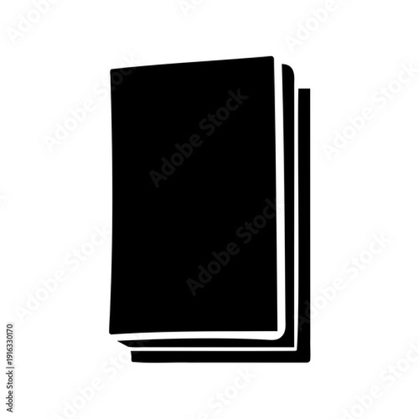 Obraz Stack of papers, documents, or books simple vector icon Vector