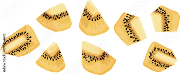 Obraz キウイ　カット