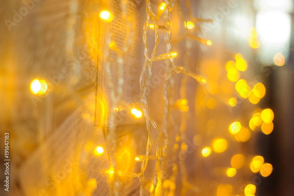 Obraz Yellow lights background