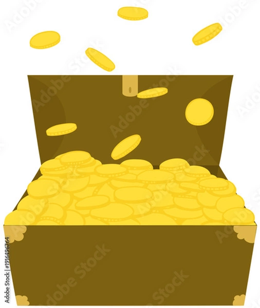 Obraz 돈떨어지는 금화상자