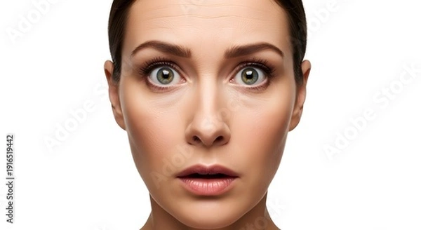 Obraz Woman's Face with Surprised Expression
