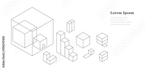 Obraz 幾何学 抽象 建築 テクノロジー 家 背景 セット