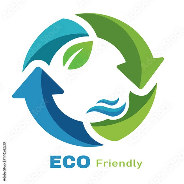 Obraz eco friendly logo