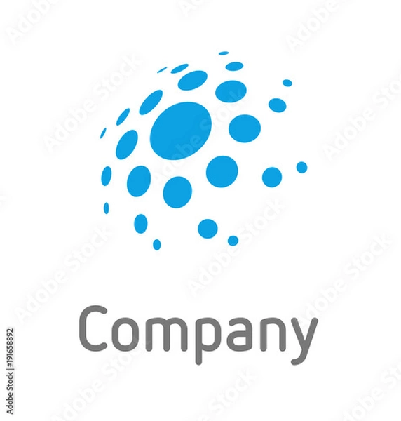 Obraz Logo design for High technology.