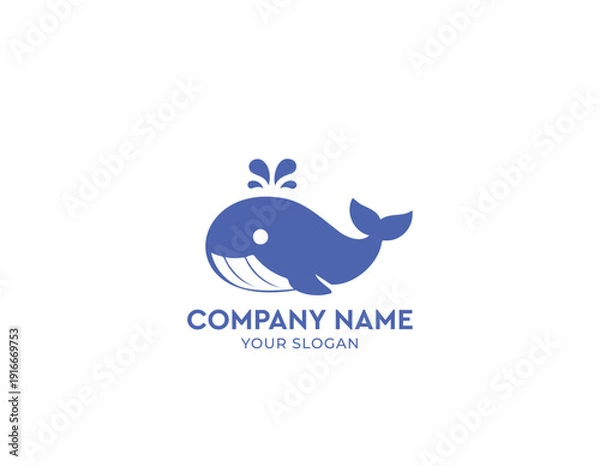 Obraz Whale Logo and Icon Vector Template
