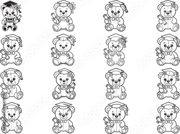 Obraz Graduation Teddy Bear