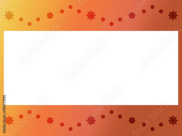 Obraz 秋イメージのシンプルなフレーム　タイトル・お知らせ・告知