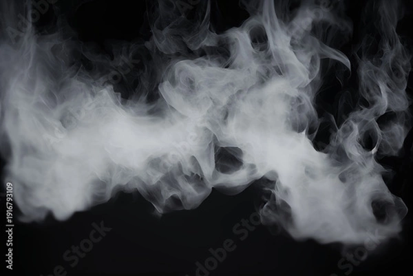 Obraz White Smoke Stream Texture Overlay Effect