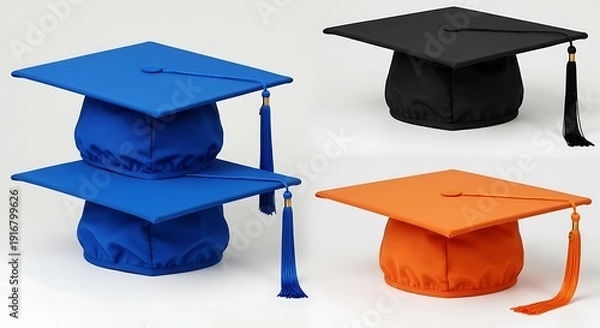 Obraz 卒業の瞬間、鮮やかな色彩