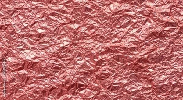 Fototapeta Crumpled red foil texture background