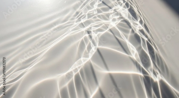 Fototapeta Water surface reflections light patterns for design