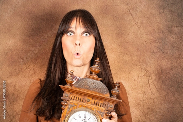 Obraz Frau, erstaunt