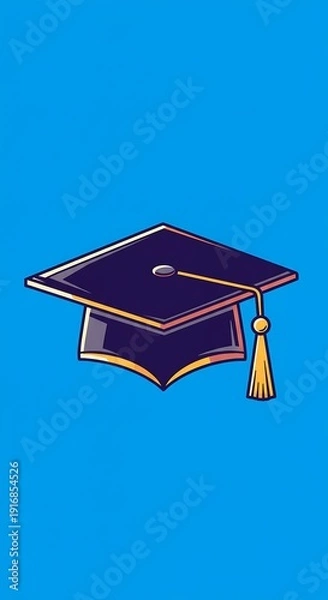 Obraz 卒業帽子の躍動感